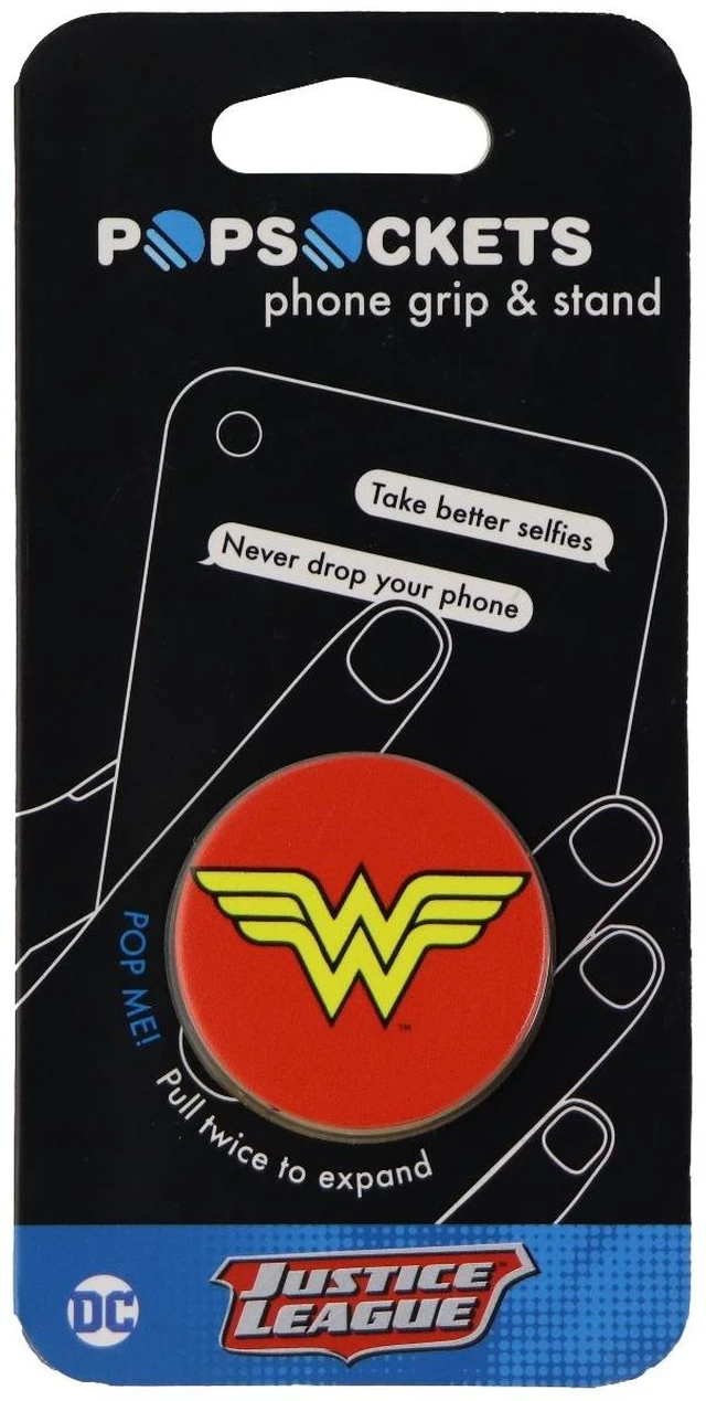Main image of PopSockets Collapsible Grip & Stand for Phones and Tablets - Wonder Woman Icon