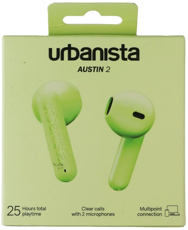 Main image of Urbanista Austin 2 True Wireless Earbuds - Acid Green (1040329)