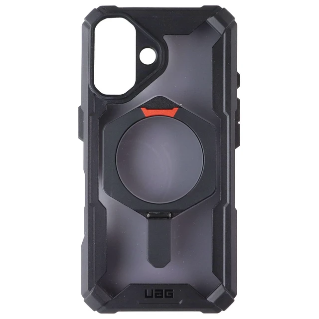 Alt view image 2 of 3 - UAG Plasma XTE Kickstand Case for MagSafe for Apple iPhone 16 - Black/Orange
