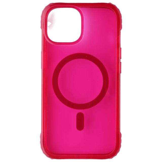 Alt view image 2 of 3 - Prodigee Safetee Neo + Mag Case for MagSafe for Apple iPhone 15 - Fuschia