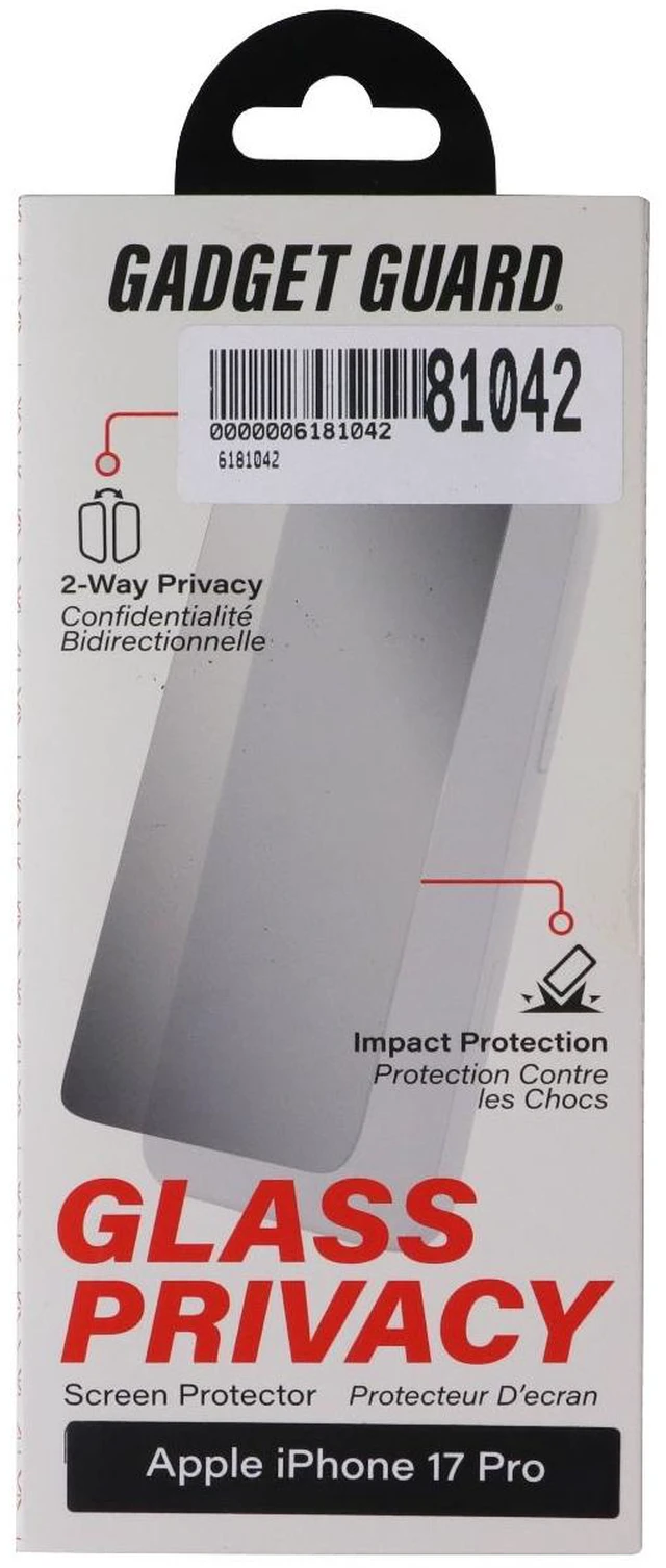 Main image of Gadget Guard Glass Privacy Screen Protector for Apple iPhone 17 Pro