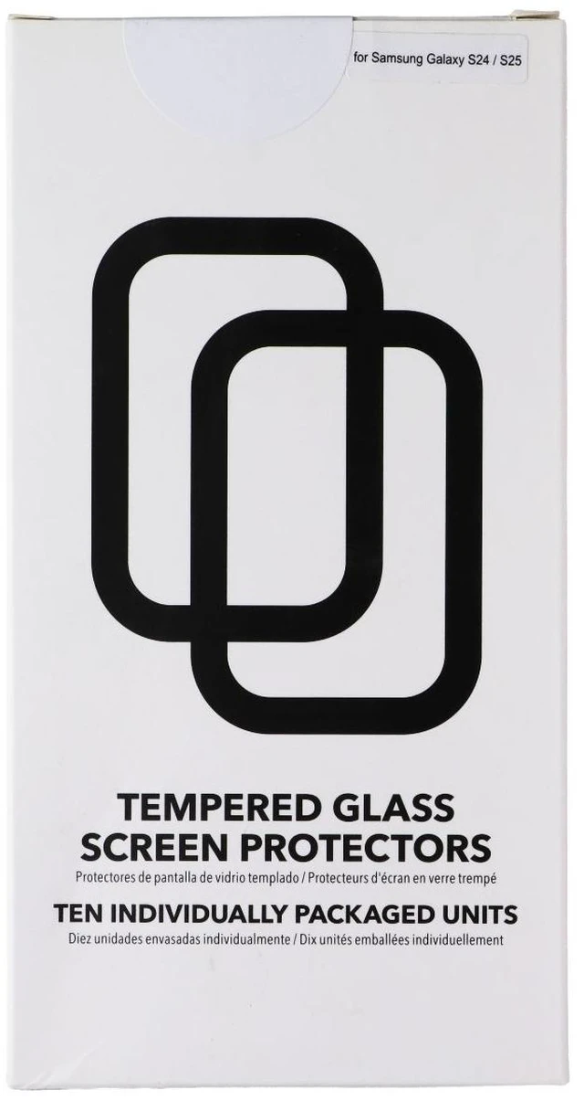 Main image of CellHelmet Tempered Glass Screen Protectors for Samsung Galaxy S25/S24 - 10 Pack