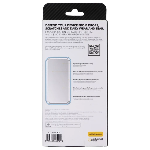 Alt view image 2 of 2 - CellHelmet Tempered Glass Screen Protector with Align Tray for Apple iPhone 16