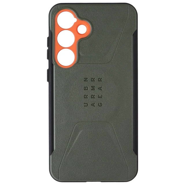 Alt view image 2 of 3 - UAG Civilian Series Magnetic Case for Samsung Galaxy (S25+) - Olive Drab/Orange