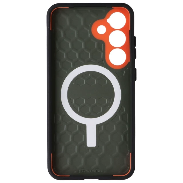 Alt view image 3 of 3 - UAG Civilian Series Magnetic Case for Samsung Galaxy (S25+) - Olive Drab/Orange