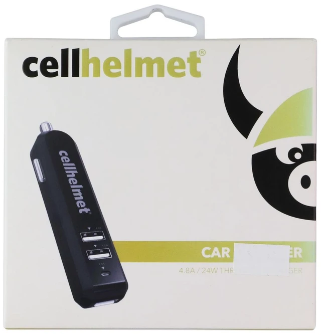 Main image of CellHelmet 3 Port USB 5V/4.8A Car Charger - Black