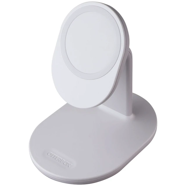 Alt view image 2 of 4 - OtterBox 7.5W Magnetic Wireless Charger Stand for MagSafe - Lucid Dreamer White