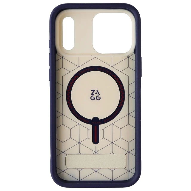 Alt view image 3 of 3 - ZAGG Sedona Snap Case with Kickstand for iPhone 17 Pro Max - Red Light & Blue