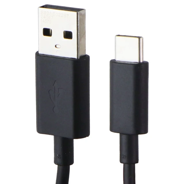 Alt view image 2 of 3 - Motorola 3 Foot USB-C to USB-A Charge Sync Cable S928E(02267/6, 12804/5) - Black