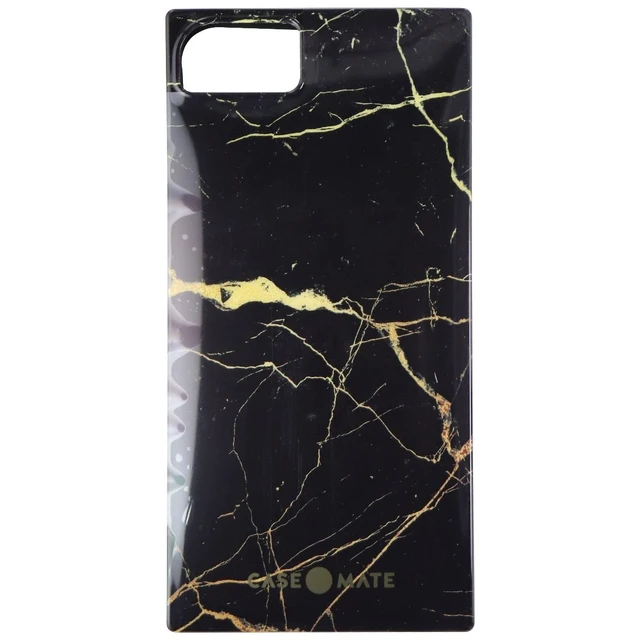 Alt view image 2 of 3 - Case-Mate BLOX Case for iPhone SE (2nd Gen) / 8 / 7 - Black Gold Marble