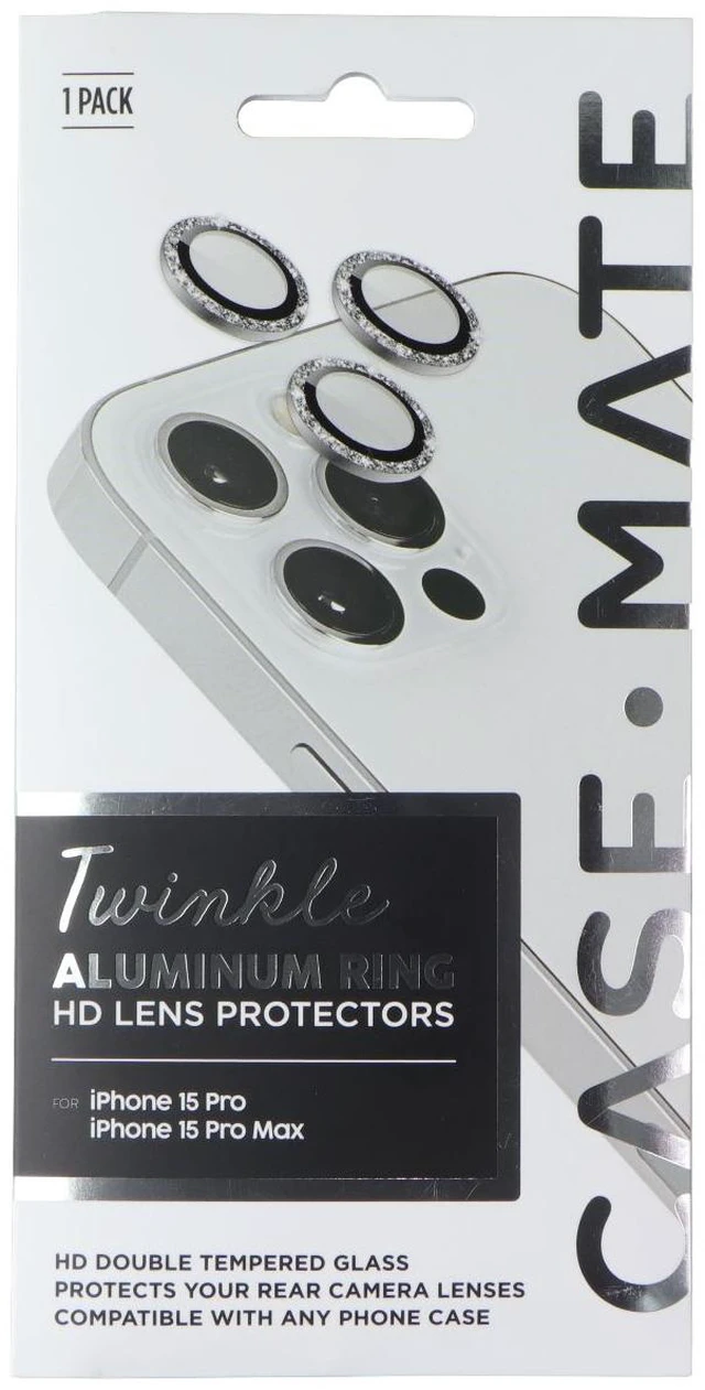 Main image of Case-Mate Aluminum Ring HD Lens Protectors for iPhone 15 Pro / Pro Max - Twinkle