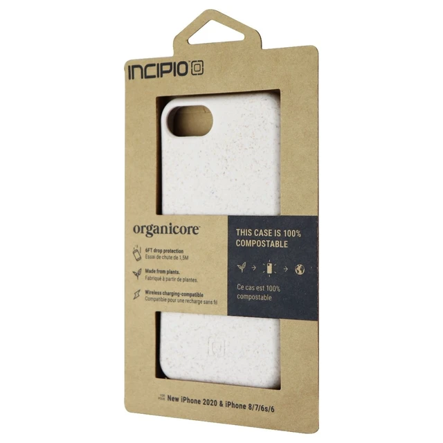 Alt view image 2 of 3 - Incipio Organicore Slim Case for Apple iPhone SE (2nd Gen) & 8/7 - Oatmeal Beige