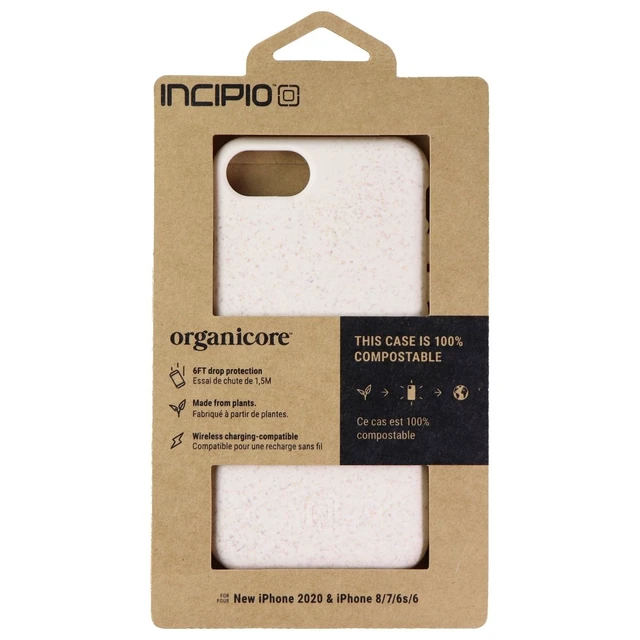 Alt view image 3 of 3 - Incipio Organicore Slim Case for Apple iPhone SE (2nd Gen) & 8/7 - Oatmeal Beige