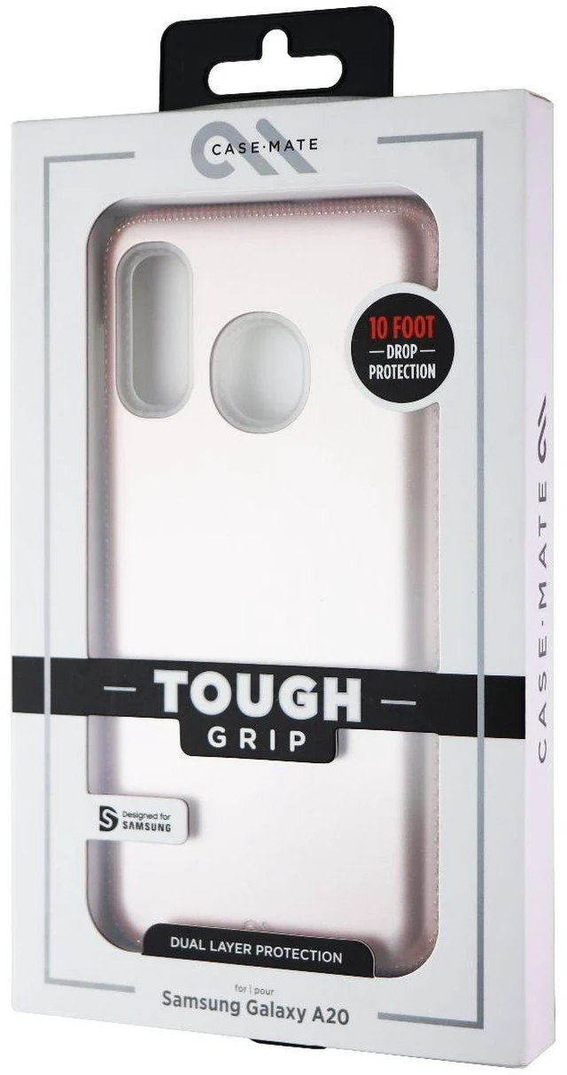 Main image of Case-Mate Tough Grip Dual Layer Case for Samsung Galaxy A20 - Rose Gold