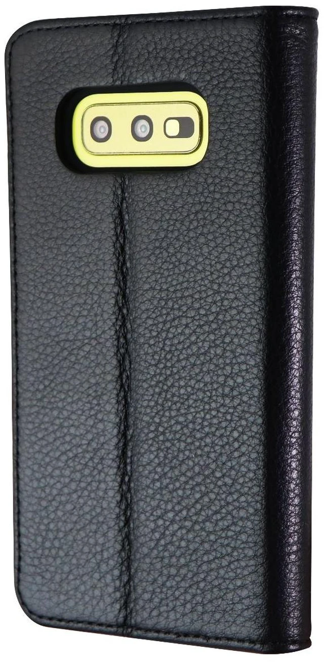 Main image of Case-Mate Wallet Folio Phone Case for Samsung Galaxy S10e - Black Leather