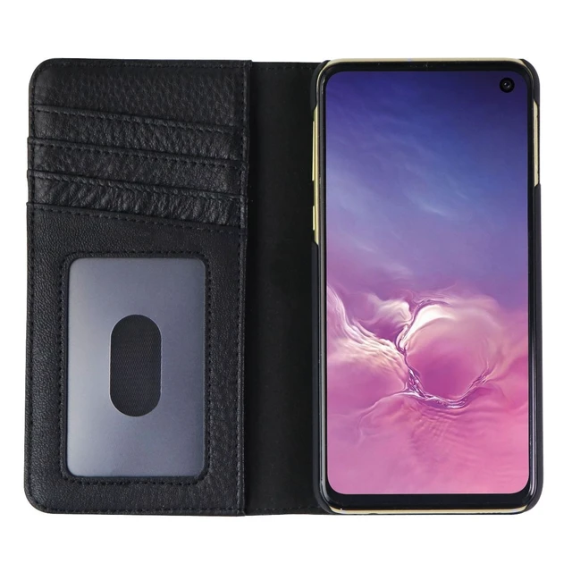 Alt view image 2 of 2 - Case-Mate Wallet Folio Phone Case for Samsung Galaxy S10e - Black Leather