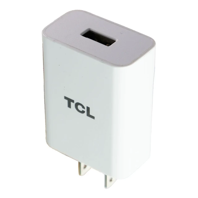 Alt view image 2 of 2 - TCL (5V/3A) Adaptive Output Single USB Port Travel Charger Wall Adapter - White