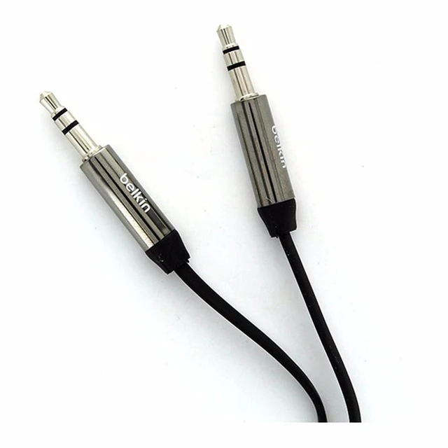 Main image of Belkin Mixit 3ft Flat Tangle Free AUX Cable Black
