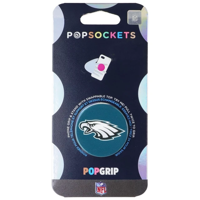 Alt view image 2 of 3 - PopSockets PopGrip Expanding Stand/Grip w/ Swappable Top - NFL Eagles Logo