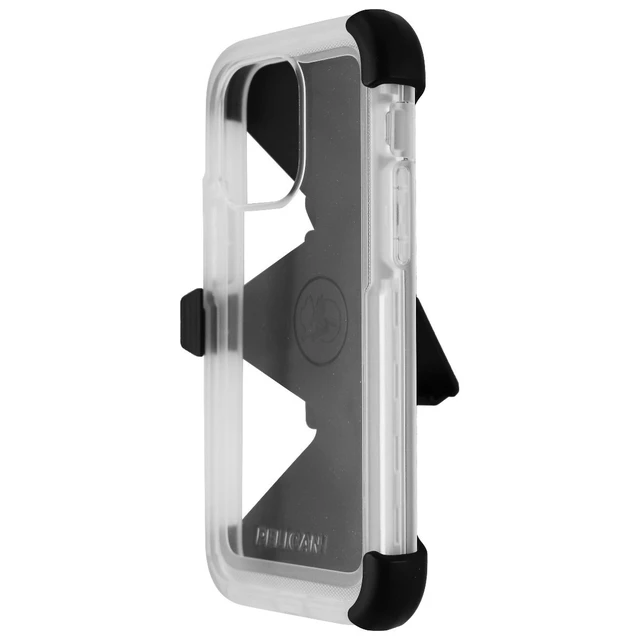Alt view image 2 of 3 - Pelican Voyager Series Case & Holster for iPhone 14 Pro Max - Clear/Black
