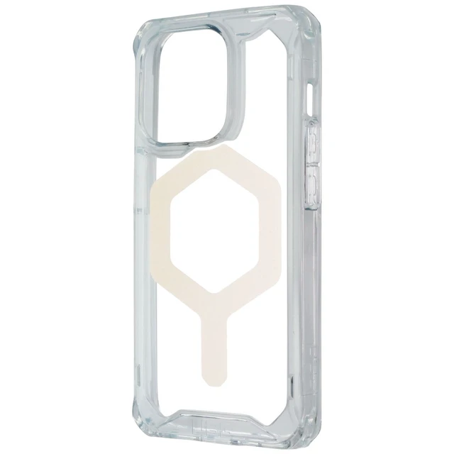 Alt view image 2 of 3 - UAG Urban Armor Gear Plyo Case for MagSafe for Apple iPhone 15 Pro - Ice / Gold