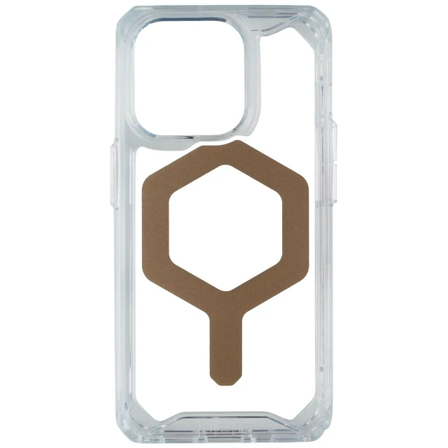 Alt view image 3 of 3 - UAG Urban Armor Gear Plyo Case for MagSafe for Apple iPhone 15 Pro - Ice / Gold
