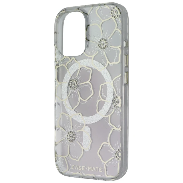 Alt view image 2 of 3 - Case Mate Case for MagSafe for Apple iPhone 16 - Floral Gems