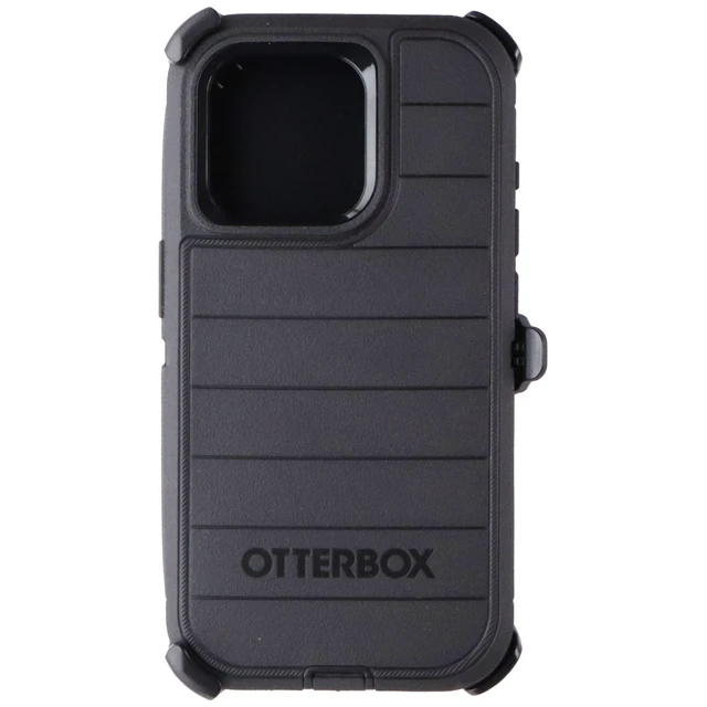 Alt view image 4 of 5 - OtterBox Defender Pro Series Case and Holster for iPhone 15 Pro - Black