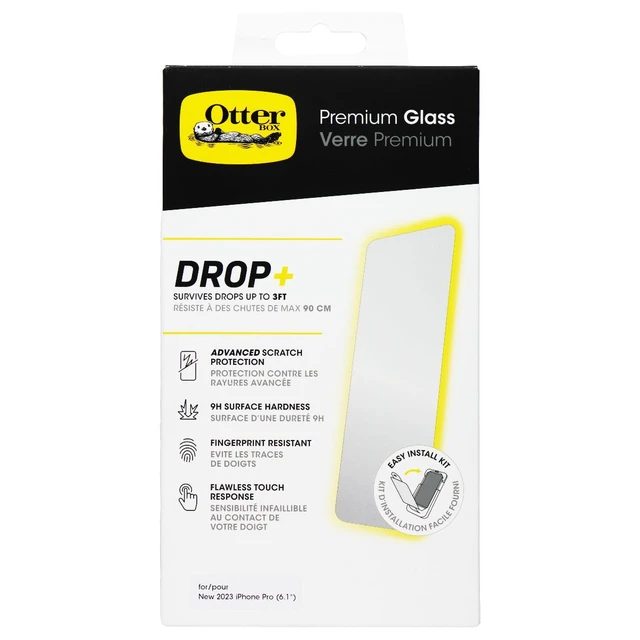 Alt view image 2 of 2 - OtterBox Premium Glass Privacy Guard Screen Protector for iPhone 15 Pro