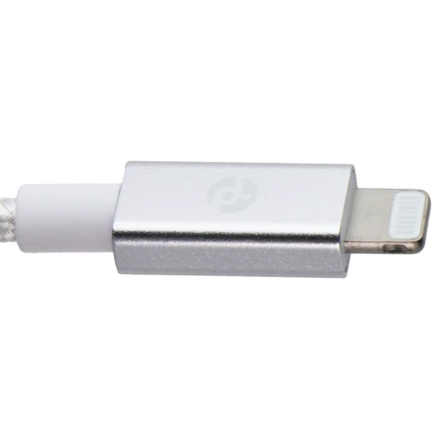 Alt view image 3 of 5 - PowerLab 6FT USB-C to Lightning 8-Pin Braided Charge-Sync Cable - White