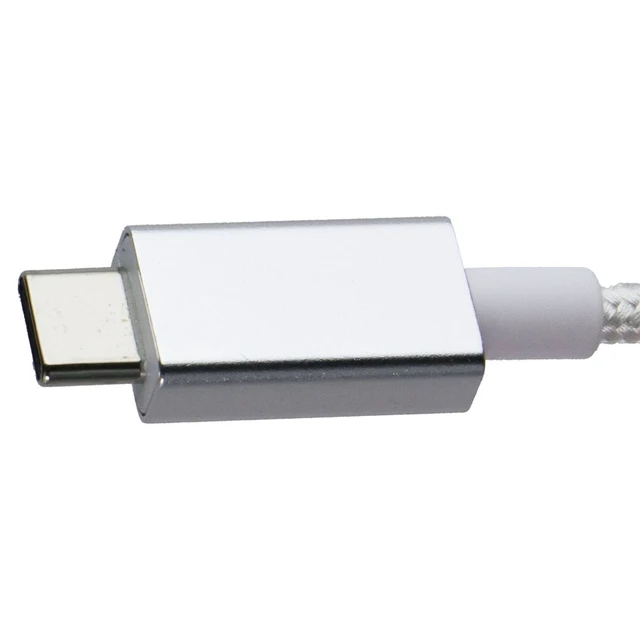 Alt view image 4 of 5 - PowerLab 6FT USB-C to Lightning 8-Pin Braided Charge-Sync Cable - White