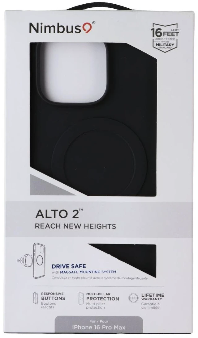 Main image of Nimbus9 Alto 2 Series MagSafe Case for Apple iPhone 16 Pro Max - Black