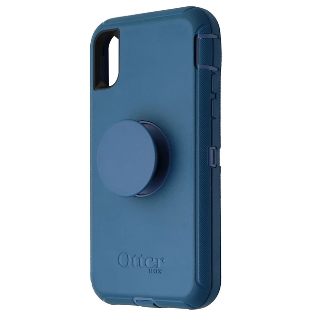 Alt view image 2 of 3 - Otter + Pop Defender Series Case for iPhone Xs & X - Winter Shade Blue