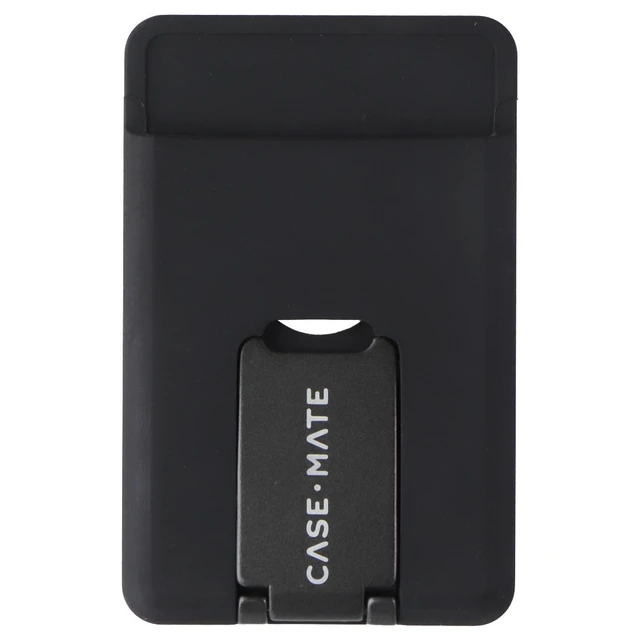 Alt view image 4 of 4 - Case-Mate Magnetic 3-in-1 Cardholder Wallet with Kickstand for MagSafe - Black