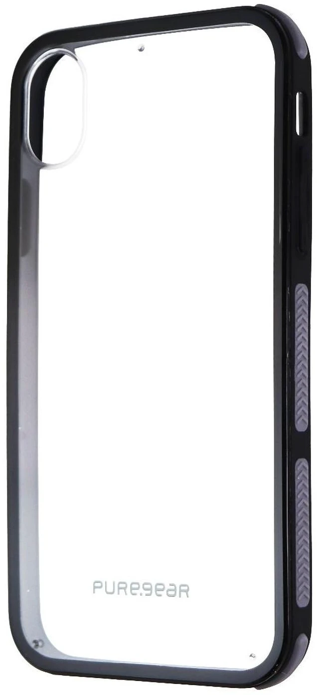Main image of PureGear DualTek Clear Case for Apple iPhone XR - Clear/Black/Gray