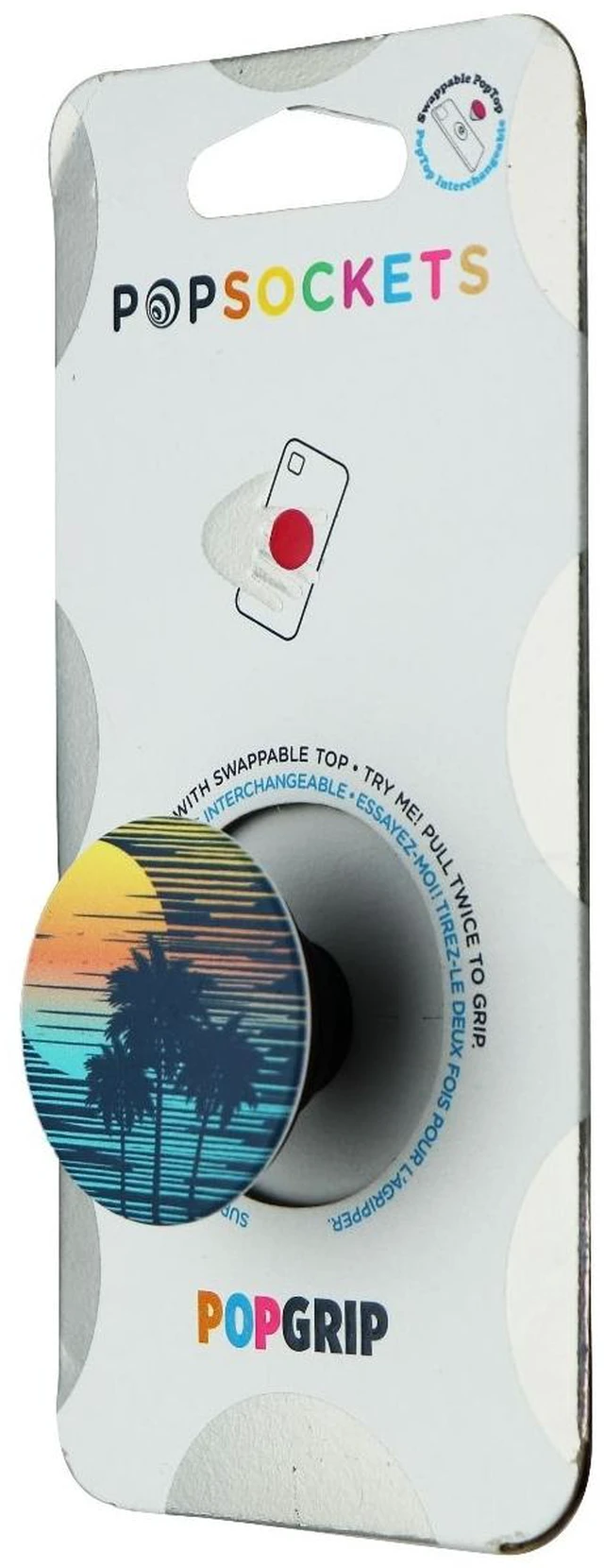 Main image of PopSockets PopGrip Stand & Grip with Swappable Top - Tropical Punch