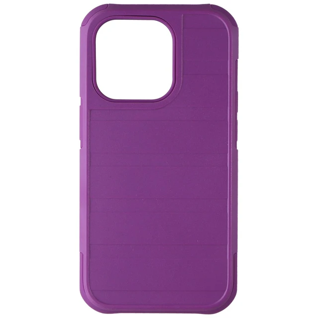 Alt view image 3 of 3 - Verizon Rugged Hard Case for Apple iPhone 14 Pro - Mulberry