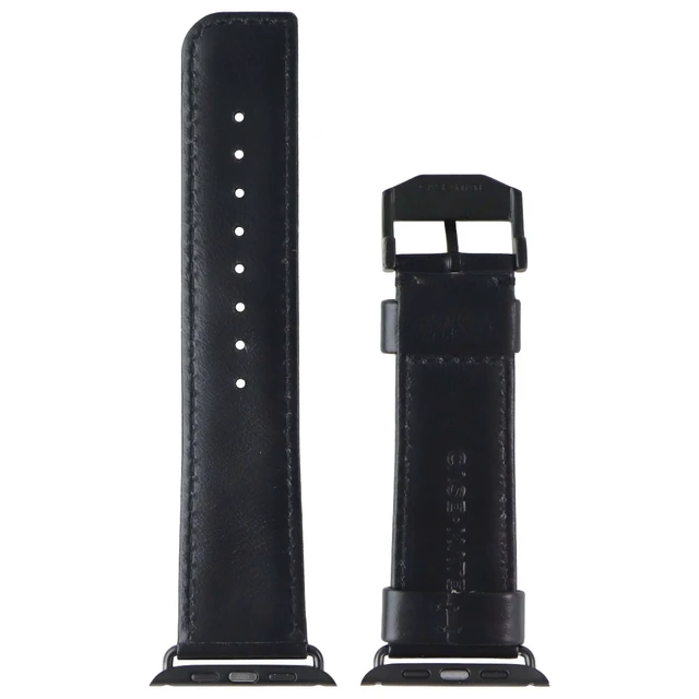 Alt view image 3 of 4 - Case-Mate Watch Band for Apple Watch Series 1-10/SE (42mm-49mm) - Black Leather