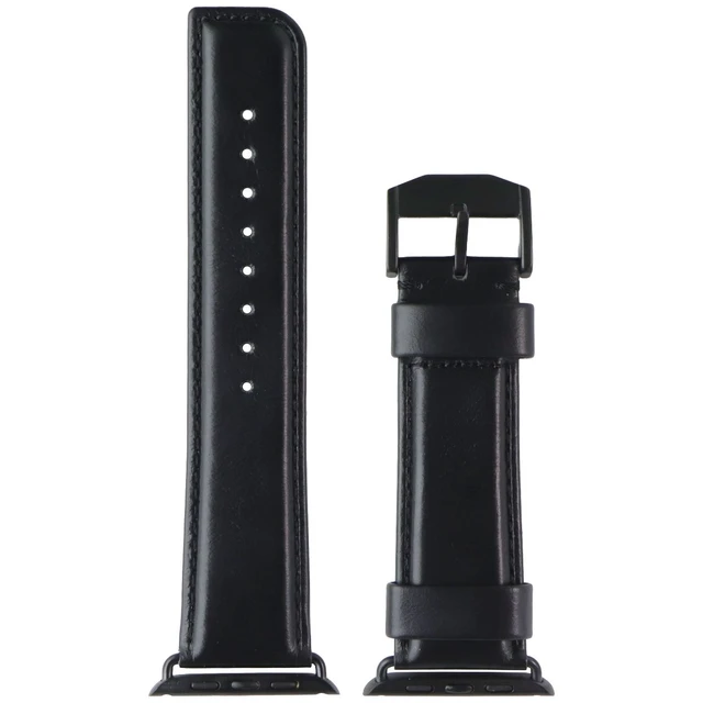 Alt view image 2 of 4 - Case-Mate Watch Band for Apple Watch Series 1-10/SE (42mm-49mm) - Black Leather