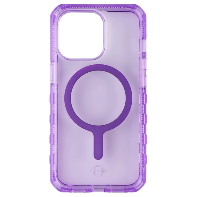 Alt view image 3 of 3 - Itskins Level 3 Supreme Mag Clear for MagSafe for Apple iPhone 13 Pro - Purple