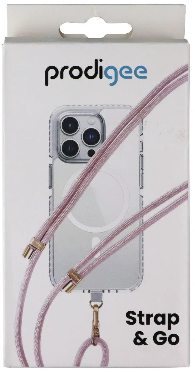 Main image of Prodigee Strap and Go Adjustable Cross-body Lanyard for Phone Cases - Rose Pink