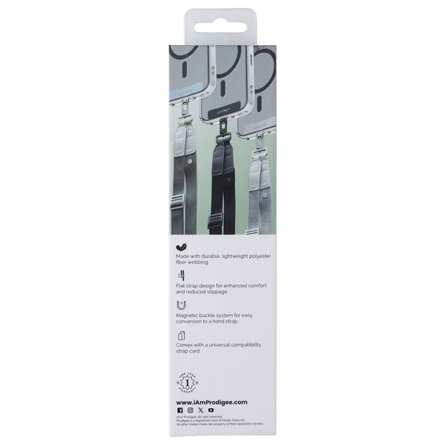 Alt view image 2 of 2 - Prodigee Cross-It Crossbody Lanyard for Phones and Accessories - Black