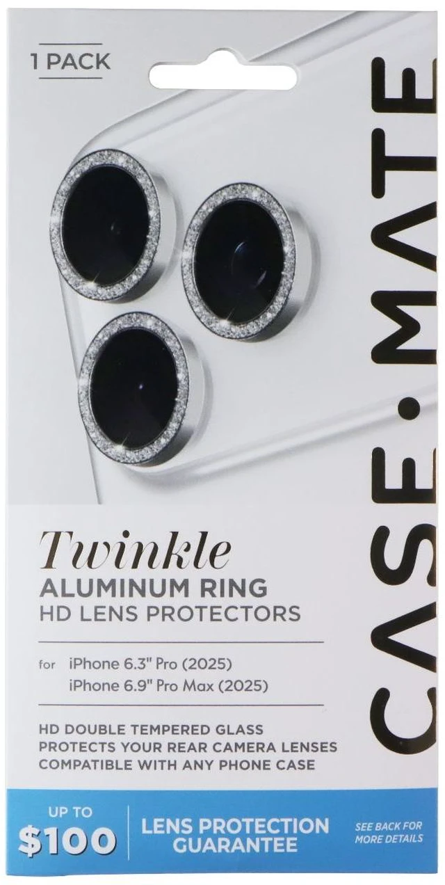 Main image of Case-Mate Aluminum HD Lens Protectors for Apple iPhone 17 Pro/Pro Max - Twinkle