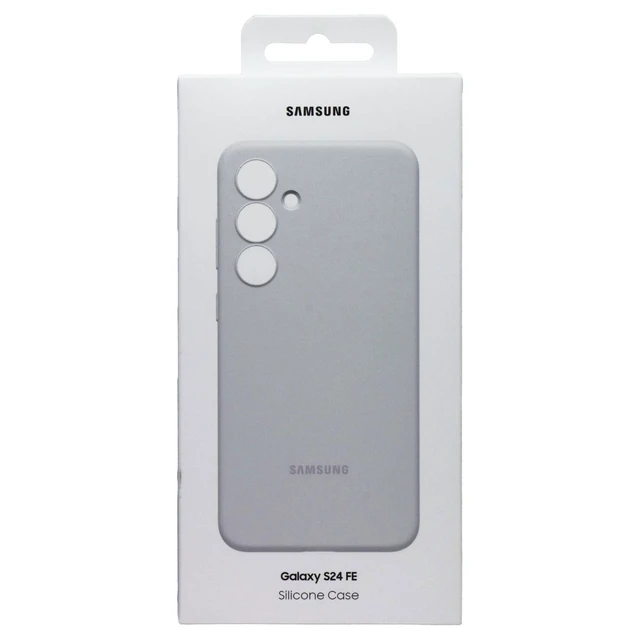 Alt view image 4 of 5 - Samsung Official Silicone Case for Galaxy S24 FE - Gray