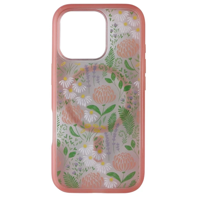 Alt view image 2 of 3 - OtterBox Symmetry Series MagSafe Case for iPhone 16 Pro - Peachy Bloom Pink