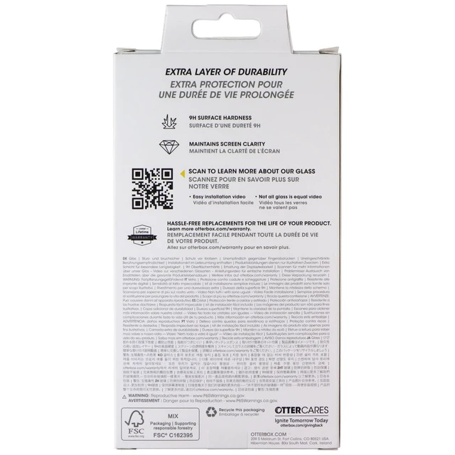 Alt view image 2 of 2 - OtterBox Glass Screen Protector for Apple iPhone 16 Pro