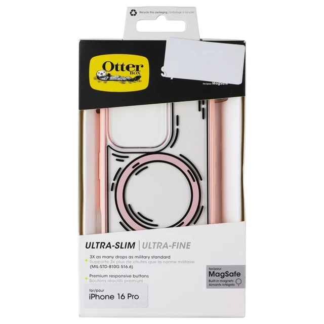 Alt view image 4 of 5 - OtterBox SYMMETRY SERIES Clear Case for MagSafe iPhone 16 Pro - Doodle Cover