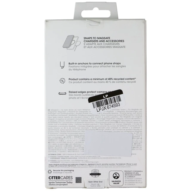 Alt view image 5 of 5 - OtterBox SYMMETRY SERIES Clear Case for MagSafe iPhone 16 Pro - Doodle Cover