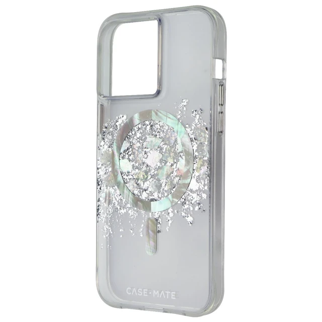 Alt view image 2 of 3 - Case-Mate Crystal Series Case for MagSafe for iPhone 15 Pro Max - Touch of Pearl
