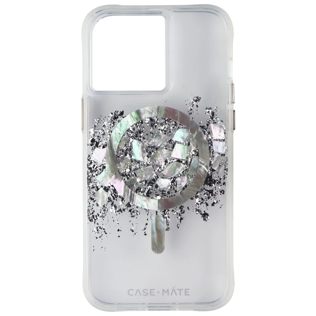 Alt view image 3 of 3 - Case-Mate Crystal Series Case for MagSafe for iPhone 15 Pro Max - Touch of Pearl